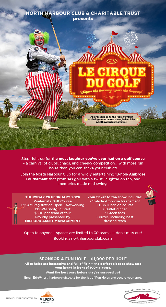 North Harbour Club Le Cirque du Golf Tournament – Waitemata Golf Course, 26 February 2026