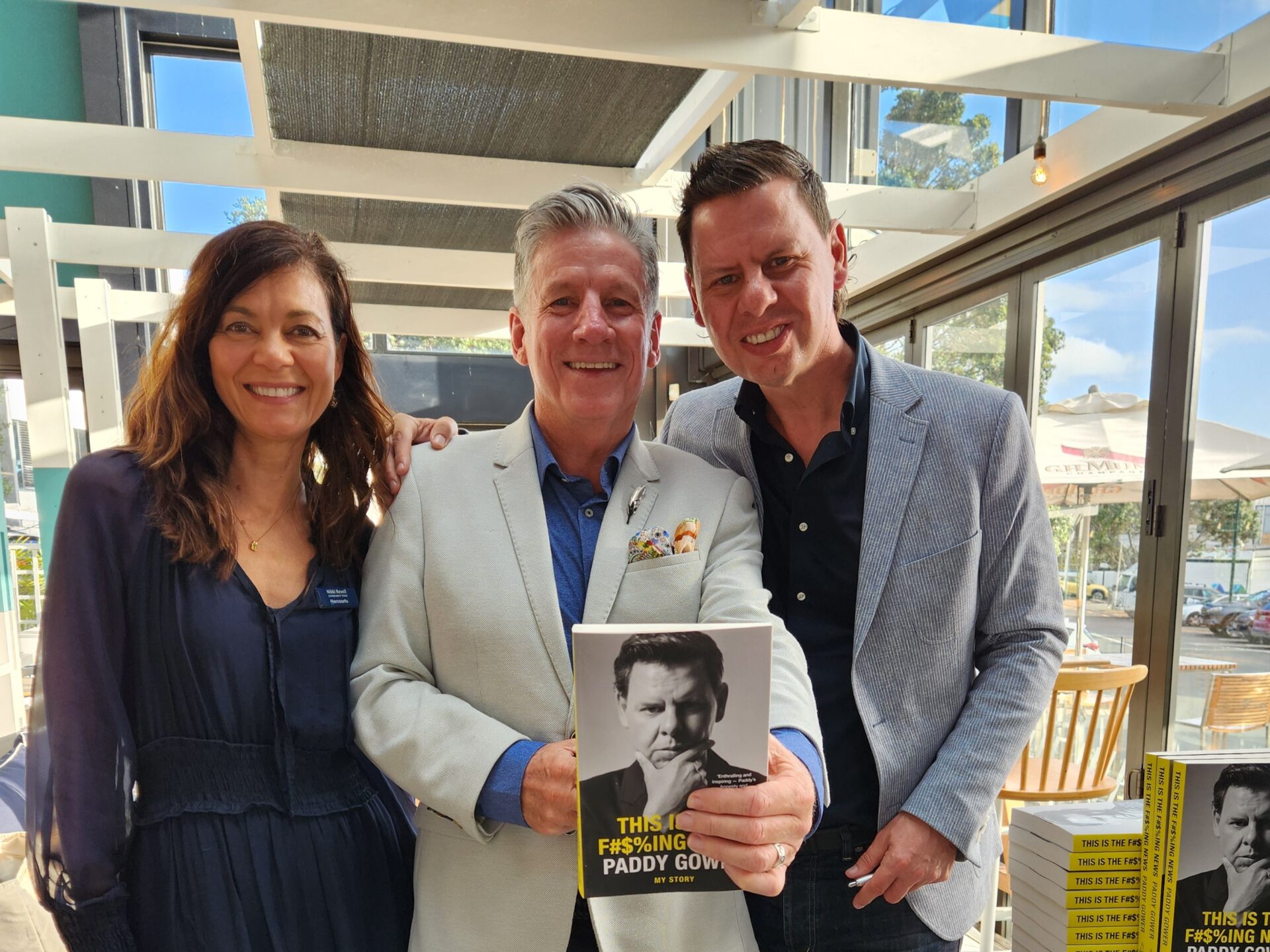 Nikki Revell, Martin Cooper and Paddy Gower at BEN Breakfast with Paddy Gower.