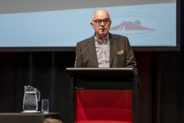 Murray Lockwood, President of NCH speaking at Lexus of North Shore Lunch with Chris Luxon March 2026