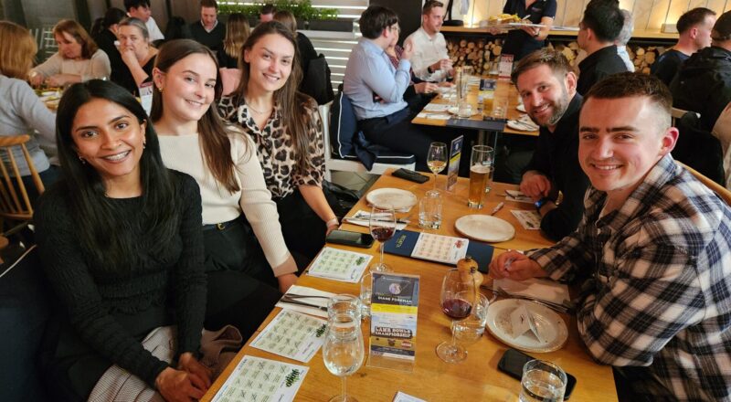 Photo gallery of the North Harbour Club’s Music Bingo Night held on Wednesday 13 August 2025 at Regatta Bar & Eatery, Takapuna, featuring members and guests enjoying music, networking, food, and prizes.