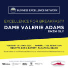 Business Excellence Breakfast with Dame Valerie Adams at Regatta. Hosted by the North Harbour Club